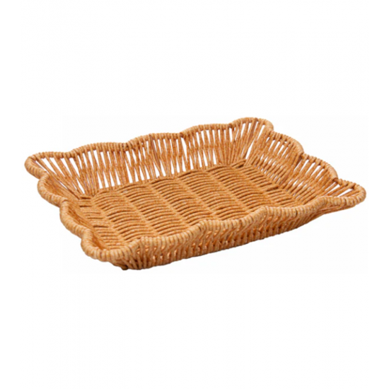 Cesta Botânica 26cm x 20cm x 4,5cm Rattan